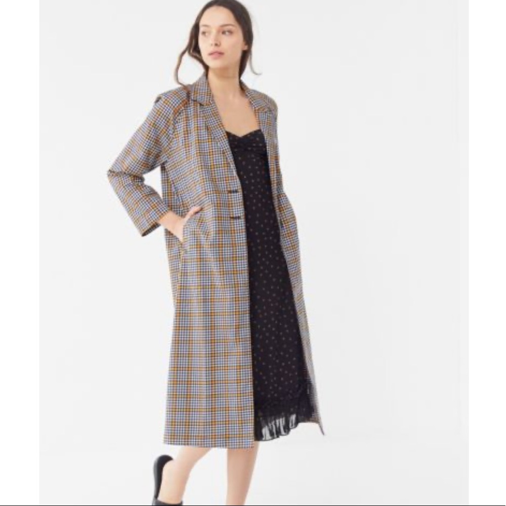 Urban Outfitters Plaid Coat